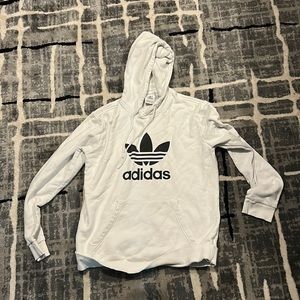 White adidas hoodie sz large